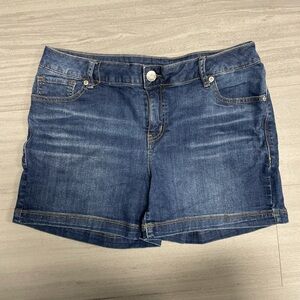 Maurices Dark Blue Jean Shorts